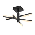 ARTCRAFT STIX 6 LIGHT SEMI-FLUSH MOUNT AC7706BK