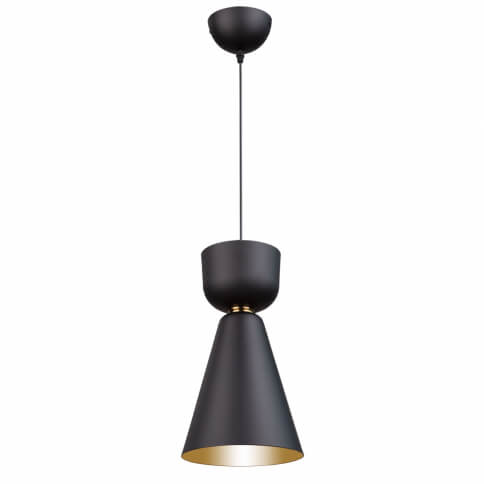 ARTCRAFT TEMPO 1 LIGHT CONE PENDANT SC13290BK