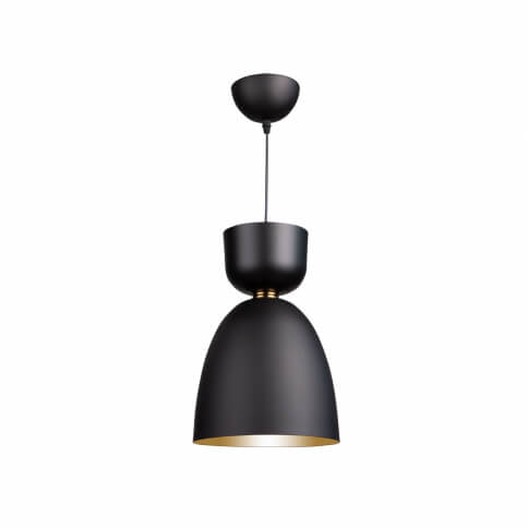 ARTCRAFT TEMPO 1 LIGHT CYLINDER PENDANT SC13291BK