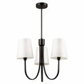 ARTCRAFT RHYTHM 3 LIGHT CHANDELIER BLACK SC13333BK