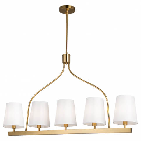 RHYTHM  5 LIGHT LINEAR CHANDELIER SC13336BG