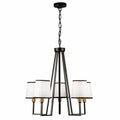 ARTCRAFT COCO  5 LIGHT CHANDELIER SC13345BK