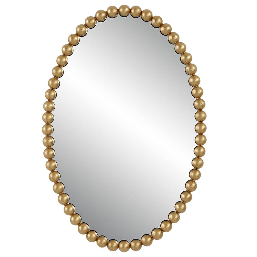 UTTERMOST SERNA OVAL MIRROR GOLD 09875