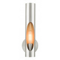 LIVEX LIGHTING Novato Single Sconce Brushed Nickel 45891-91
