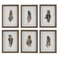 UTTERMOST BIRDS OF A FEATHER FRAMED PRINTS  S/6 41460