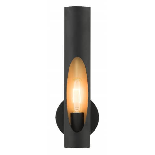 LIVEX LIGHTING Novato Single Sconce Black 45891-04