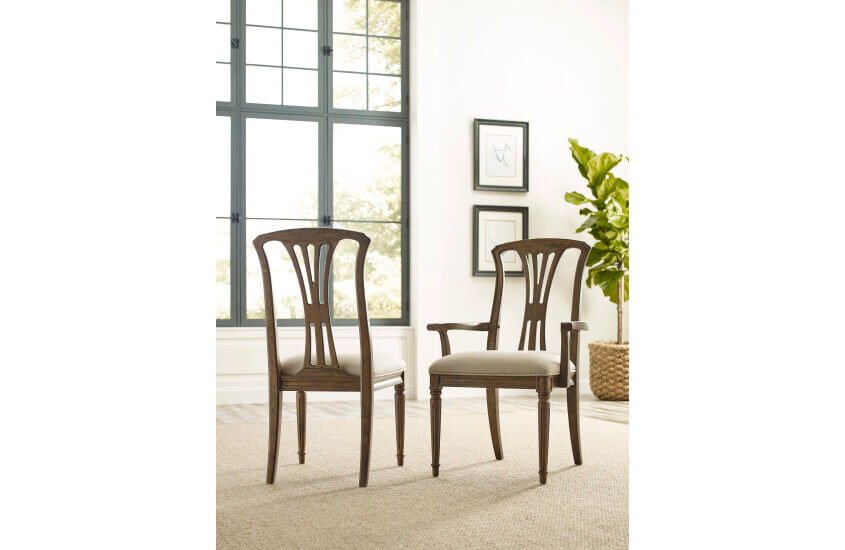 KINCAID ANSLEY FERGESEN ARM CHAIR SET OF TWO 024-639