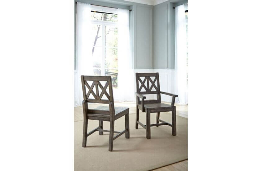 KINCAID FOUNDRY WOOD SIDE CHAIR SET OF TWO 59-061