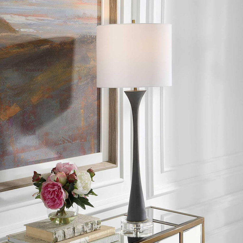 UTTERMOST FOUNTAIN BUFFET LAMP BLACK 30171
