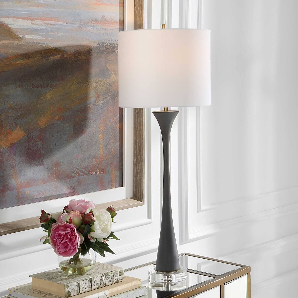 UTTERMOST FOUNTAIN BUFFET LAMP BLACK 30171