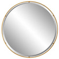UTTERMOST CANILLO ROUND MIRROR GOLD 09832