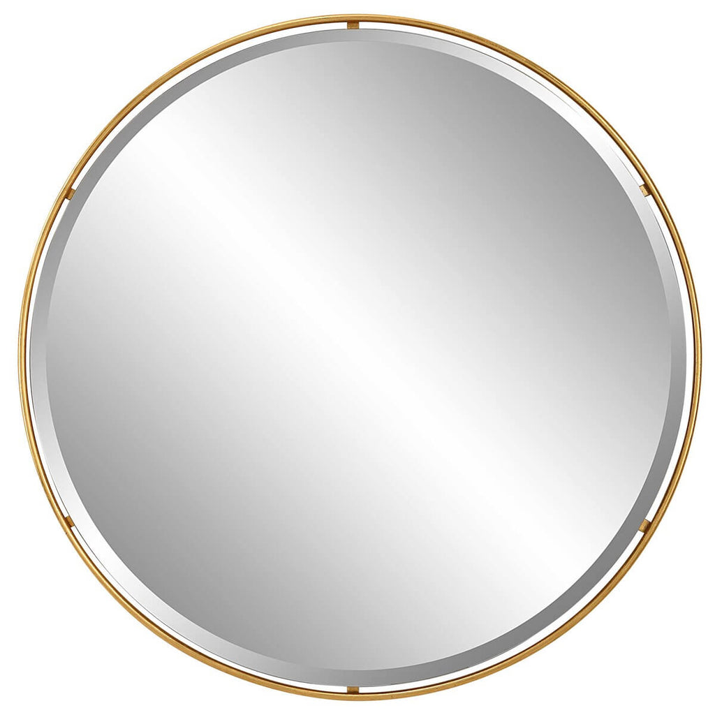 UTTERMOST CANILLO ROUND MIRROR GOLD 09832