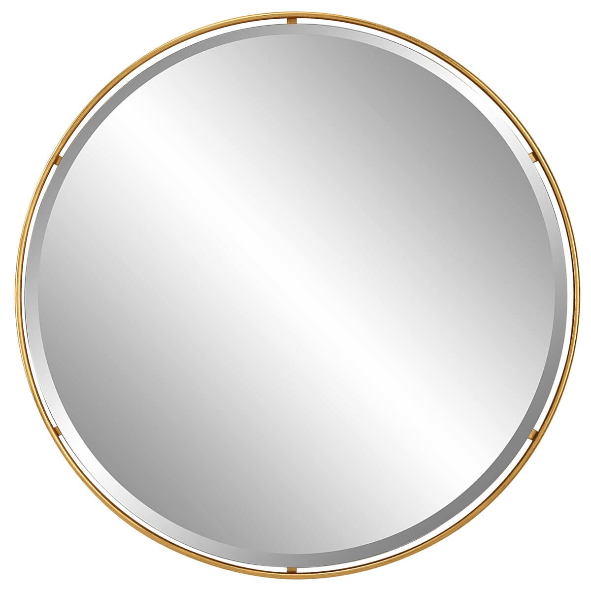 UTTERMOST CANILLO ROUND MIRROR GOLD 09832