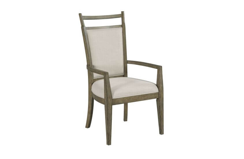 KINCAID PLANK ROAD OAKLEY ARM CHAIR STONE SET OF TWO  706-637S