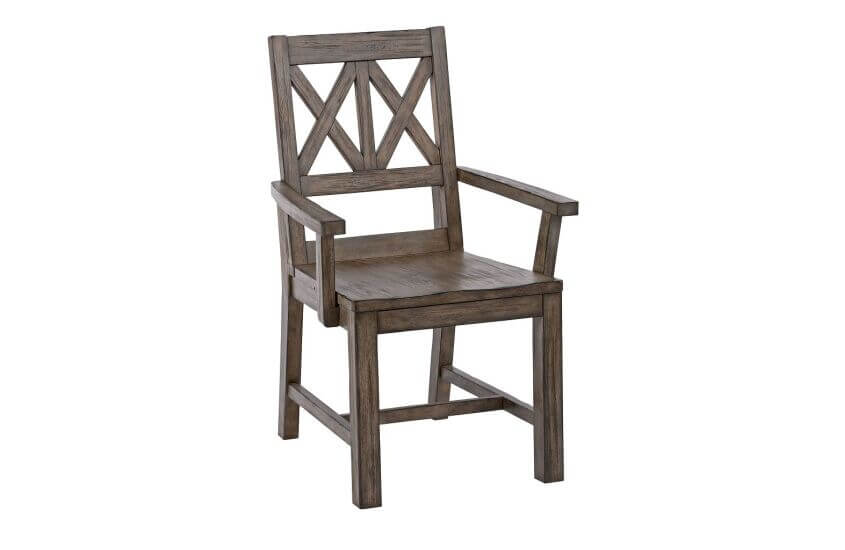 KINCAID FOUNDRY WOOD ARM CHAIR SET OF TWO 59-062