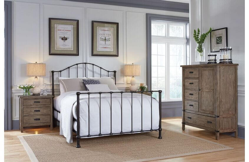 KINCAID FOUNDRY GARDEN KING BED 59-133P
