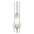 LIVEX LIGHTING Novato Single Sconce Polished Chrome 45891-05