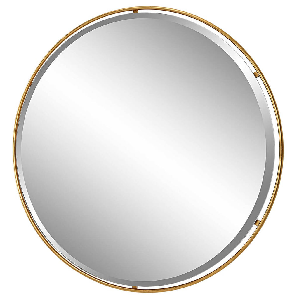 UTTERMOST CANILLO ROUND MIRROR GOLD 09832
