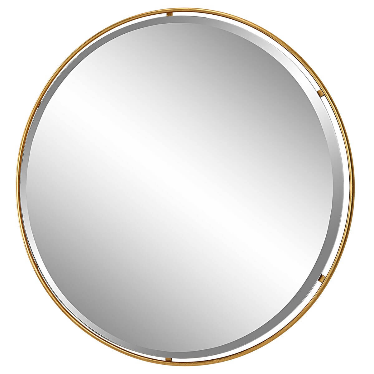 UTTERMOST CANILLO ROUND MIRROR GOLD 09832