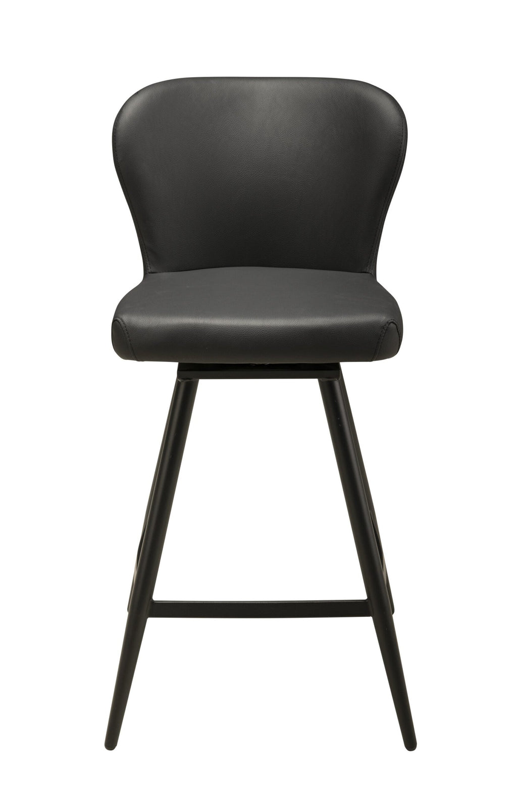 FURNISHINGS' MATE AMELIE COUNTER STOOL BLACK SET OF TWO CS 6402-BL-MB