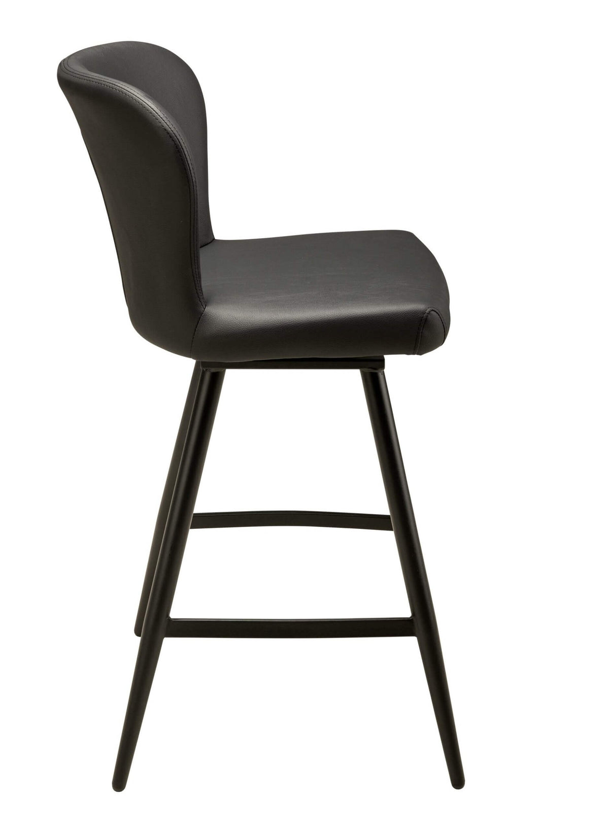 FURNISHINGS' MATE AMELIE COUNTER STOOL BLACK SET OF TWO CS 6402-BL-MB