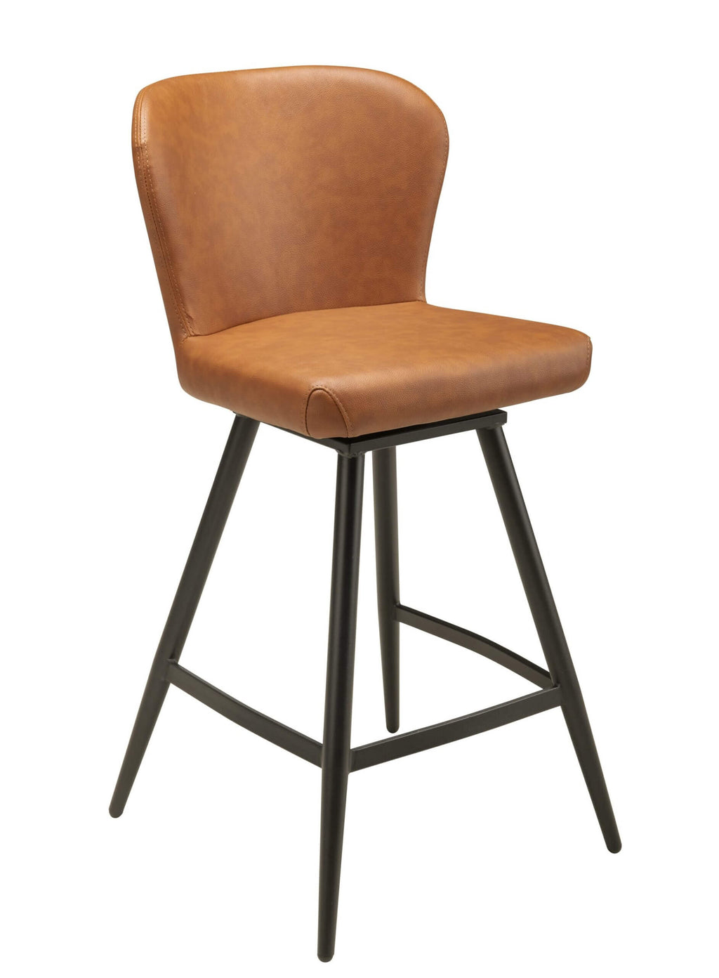 FURNISHINGS' MATE AMELIE COUNTER STOOL COGNAC SET OF TWO 6402-CN-MB