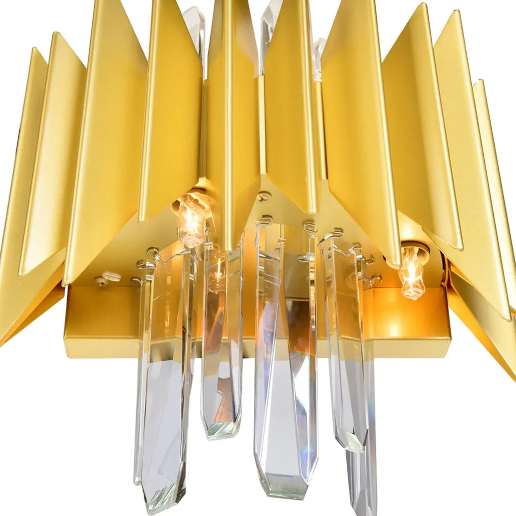CWI LIGHTING CITYSCAPE 5 LT 13" SATIN GOLD SCONCE 1247W13-5-602