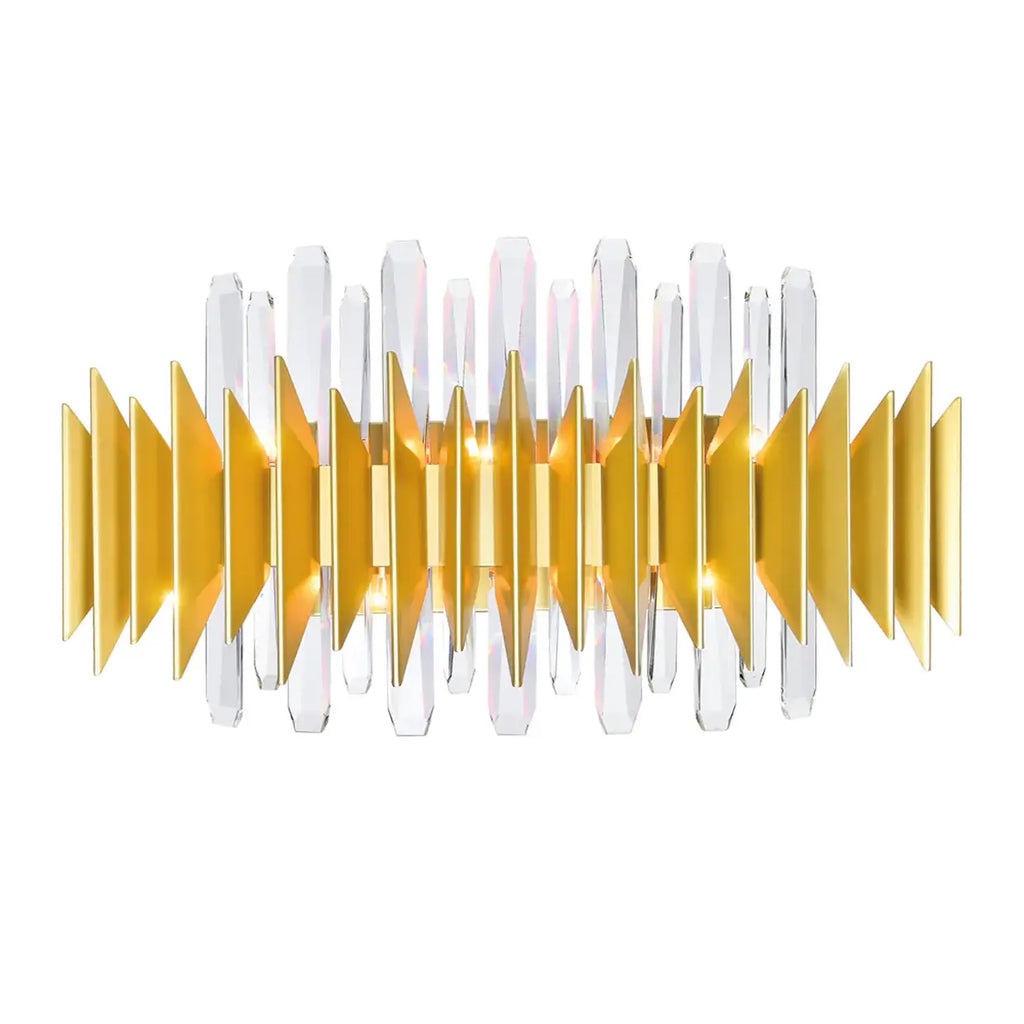 CWI LIGHTING CITYSCAPE 7 LT 24" SATIN GOLD VANITY 1247W24-7-602