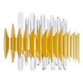 CWI LIGHTING CITYSCAPE 7 LT 24" SATIN GOLD VANITY 1247W24-7-602