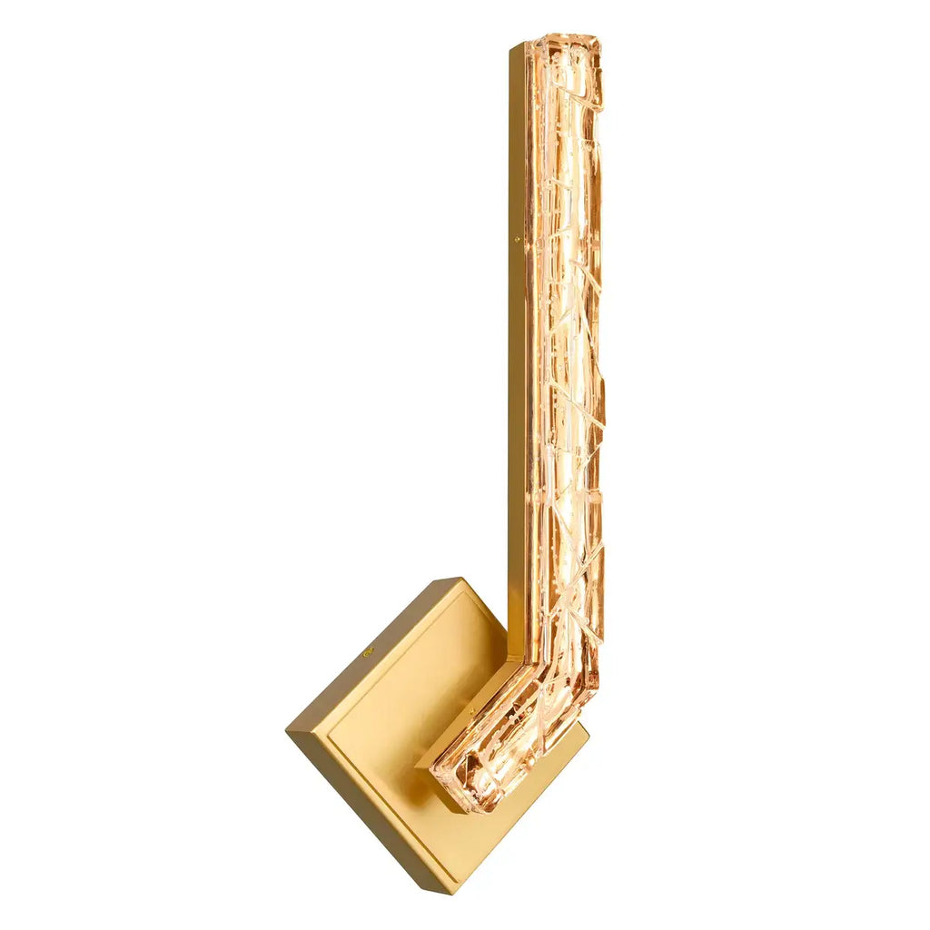 CWI LIGHTING CONTOUR LED 19" BRASS WALL LIGHT 1724W19-1-624