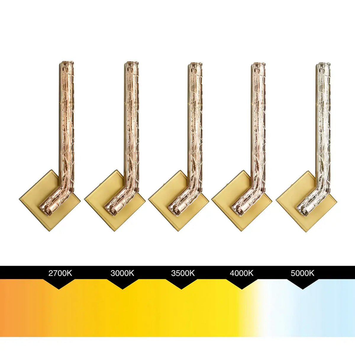 CWI LIGHTING CONTOUR LED 19" BRASS WALL LIGHT 1724W19-1-624