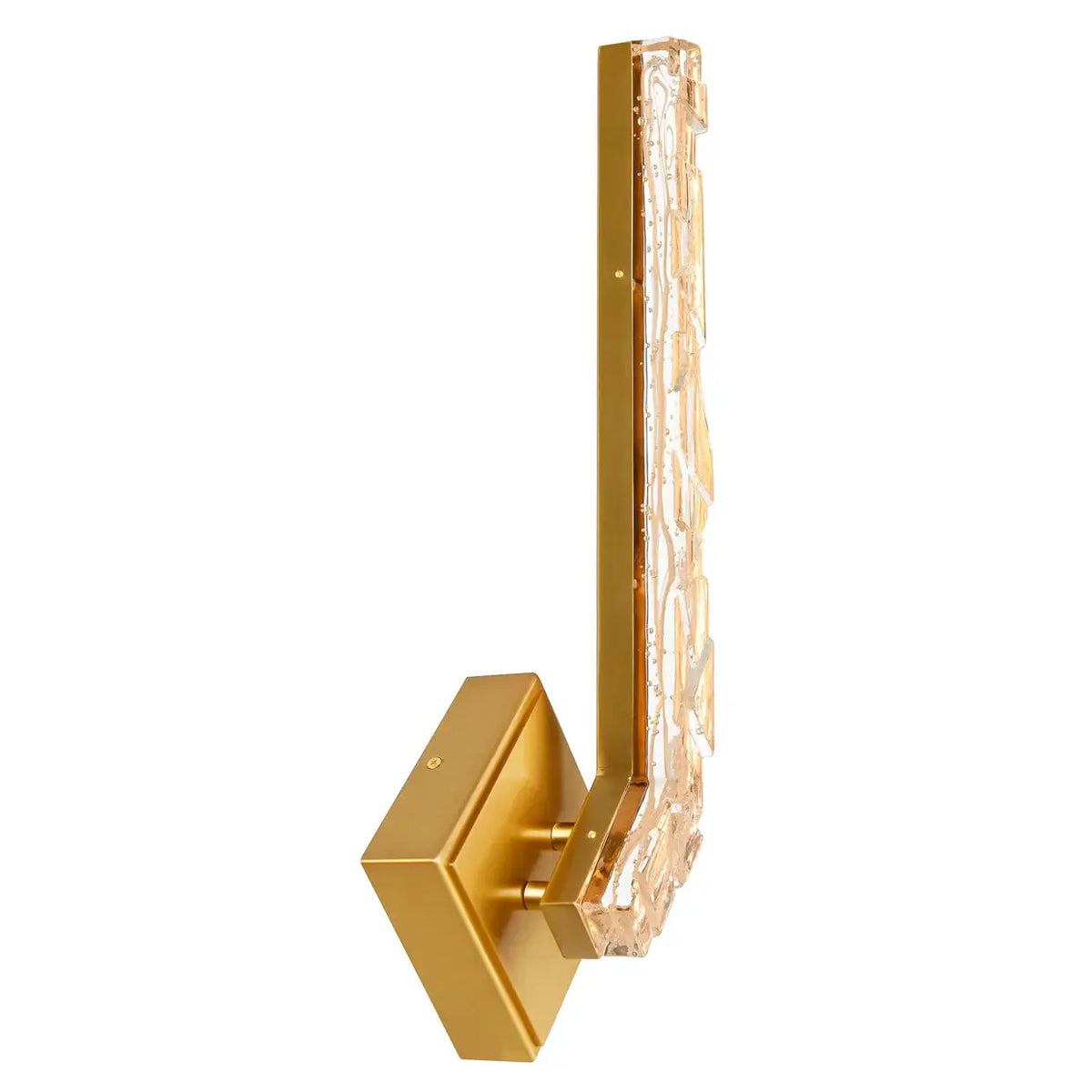 CWI LIGHTING CONTOUR LED 19" BRASS WALL LIGHT 1724W19-1-624