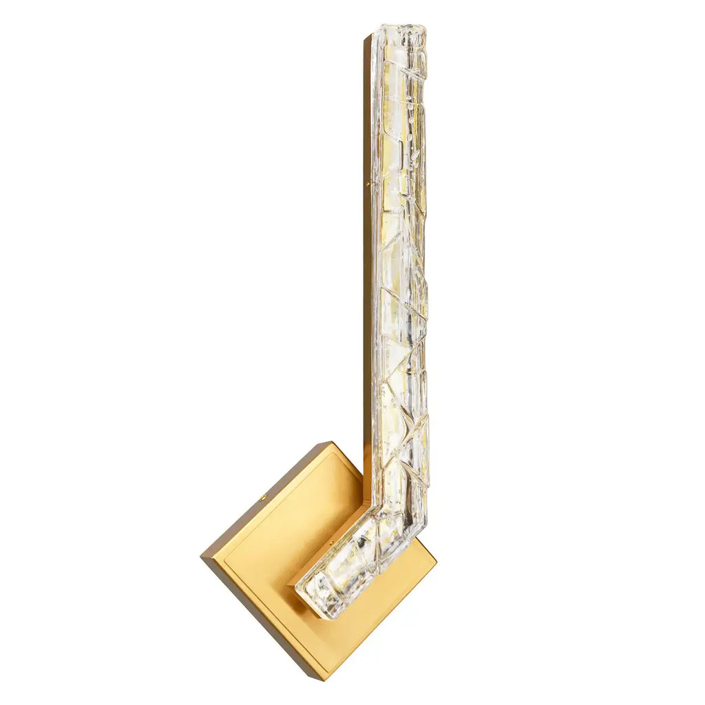 CWI LIGHTING CONTOUR LED 19" BRASS WALL LIGHT 1724W19-1-624