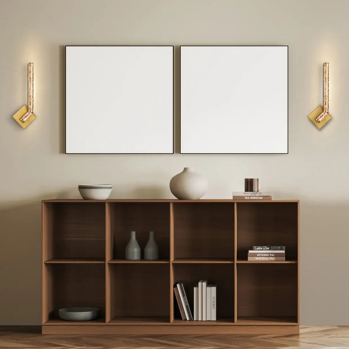 CWI LIGHTING CONTOUR LED 19" BRASS WALL LIGHT 1724W19-1-624