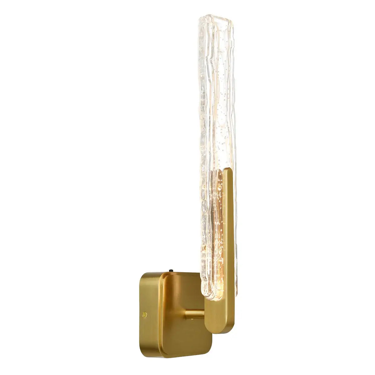 CWI LIGHTING CURVA LED 19" WALL LIGHT BRASS 1725W19-1-624