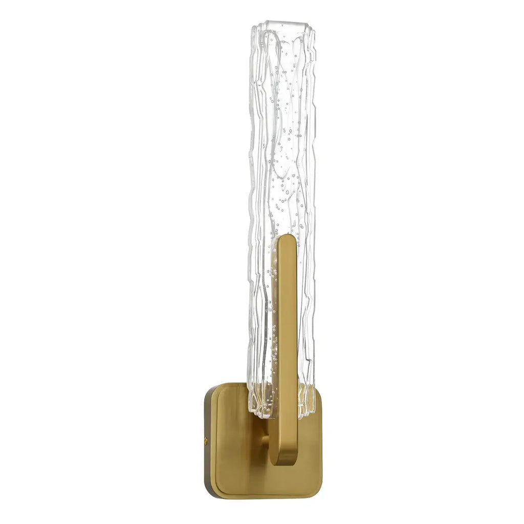 CWI LIGHTING CURVA LED 19" WALL LIGHT BRASS 1725W19-1-624