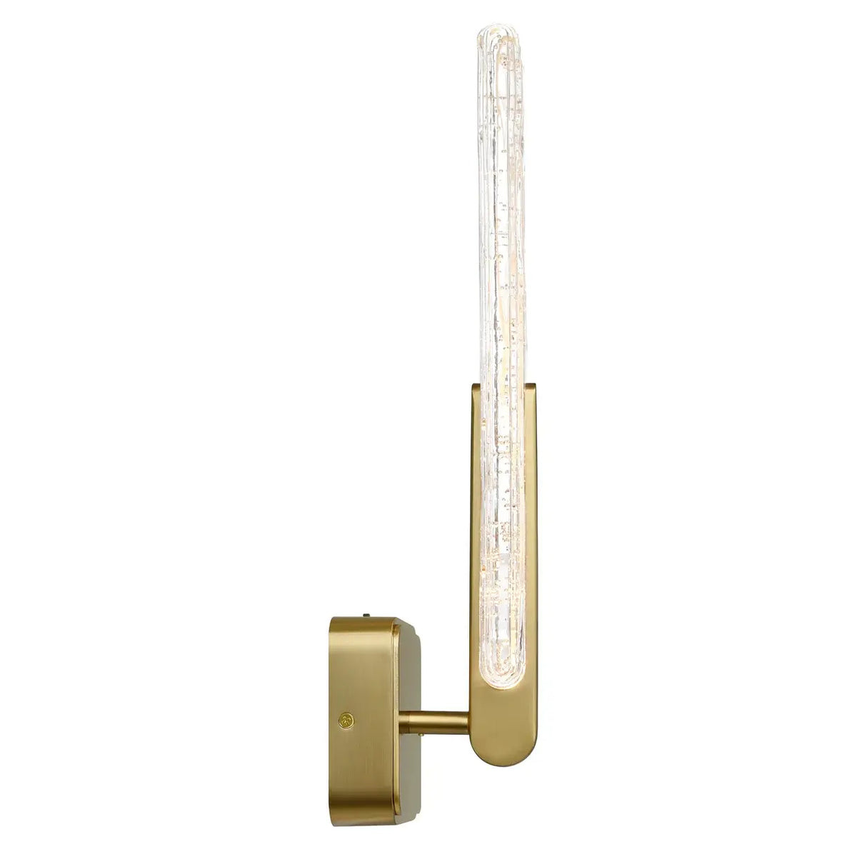 CWI LIGHTING CURVA LED 19" WALL LIGHT BRASS 1725W19-1-624