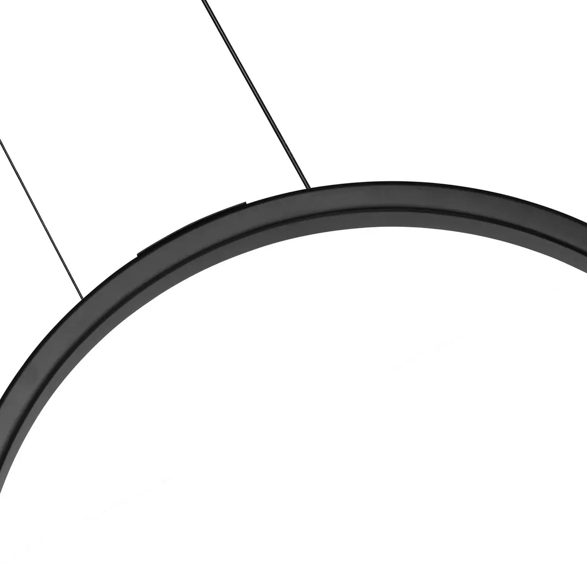 CWI LIGHTING CURVA LED 22" CHANDELIER BLACK  1725P22-2-101
