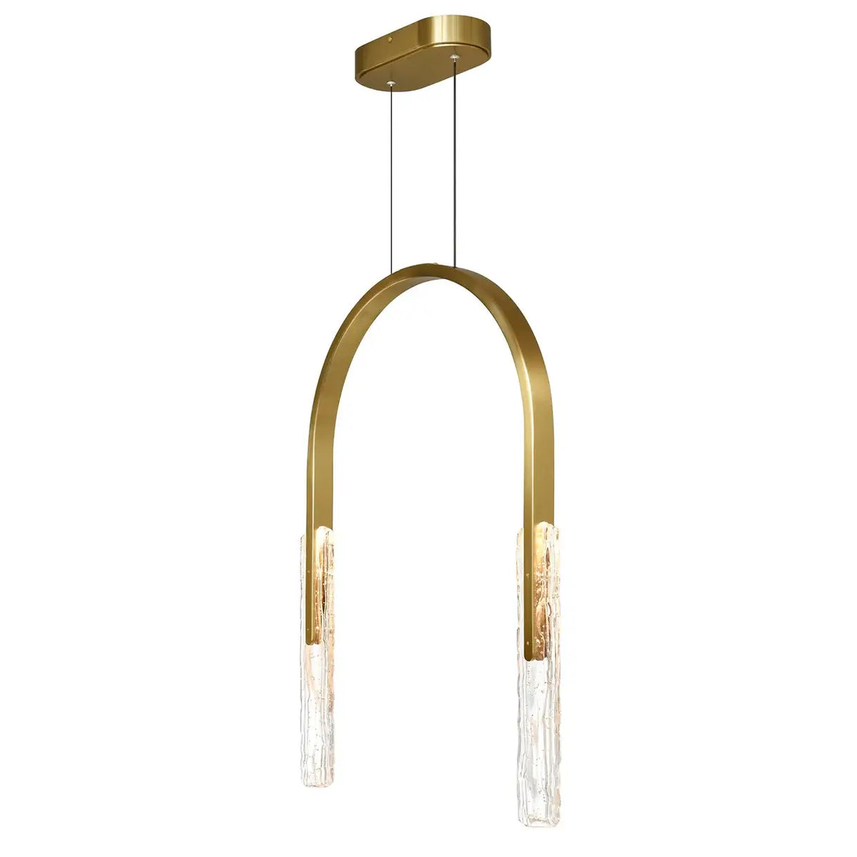 CWI LIGHTING CURVA LED 22" CHANDELIER BRASS1725P22-2-624