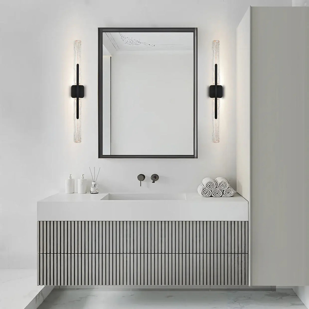CWI LIGHTING CURVA LED 36" WALL LIGHT BLACK 1725W36-2-101-A