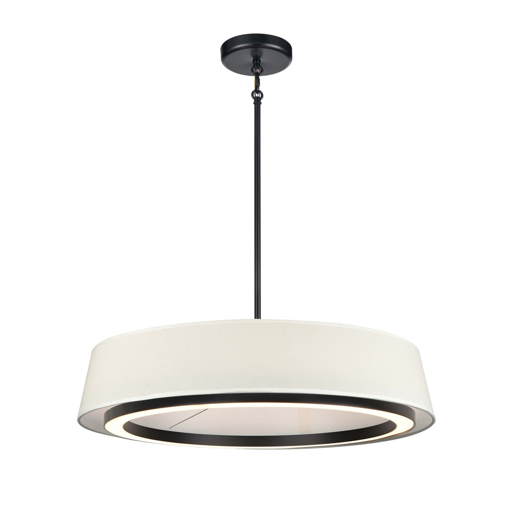 DVI LIGHTING CELENE LED 24" PENDANT EBONY NATURAL DVP41024EB-LIN-CCT