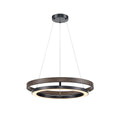 DVI LIGHTING CYBELE CCT 18" PENDANT EBONY IRONWOOD DVP40847EB+IW-CCT