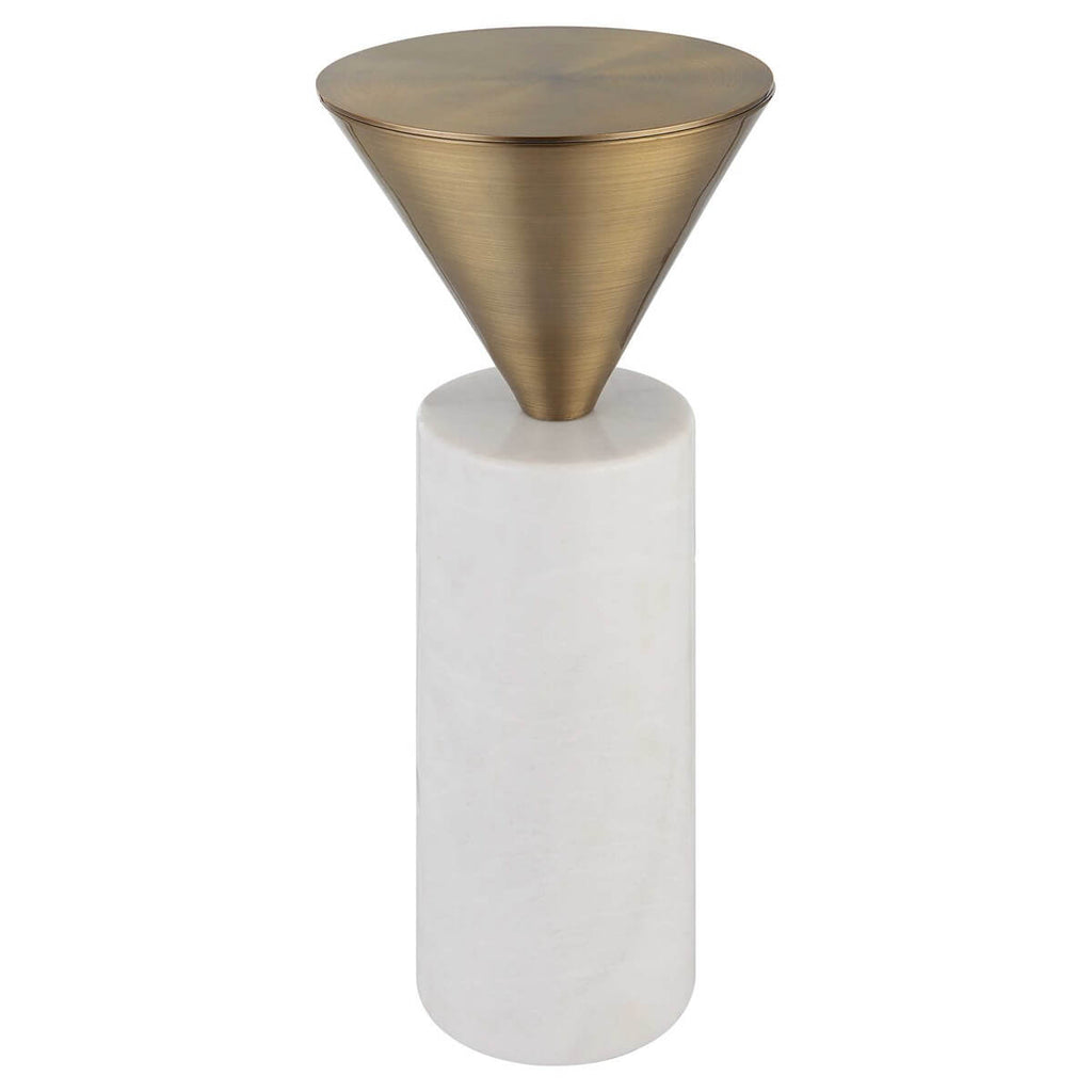 UTTERMOST TOP HAT DRINK TABLE BRASS 25250