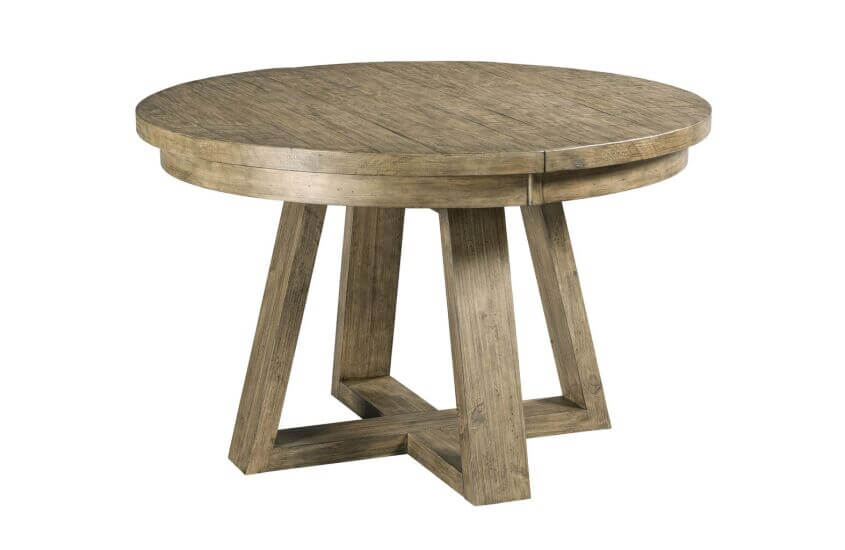 KINCAID PLANK ROAD BUTTON DINING TABLE STONE 706-701S