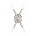 LIVEX LIGHTING Soho Sconce Brushed Nickel 46772-91