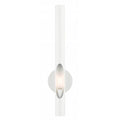 LIVEX LIGTING Acra Tall Single Sconce Shiny White 45911-69