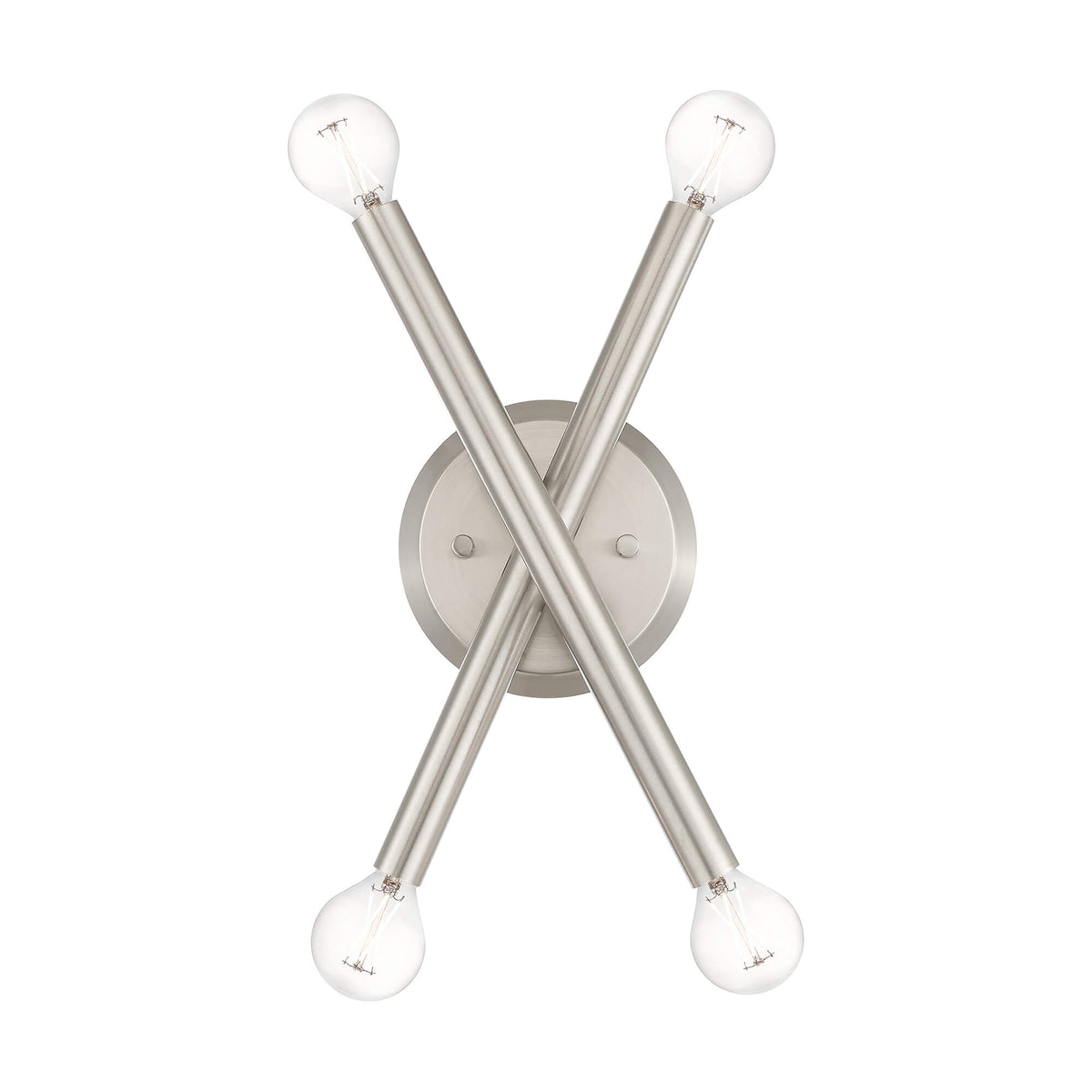 LIVEX LIGHTING Soho Sconce Brushed Nickel 46772-91