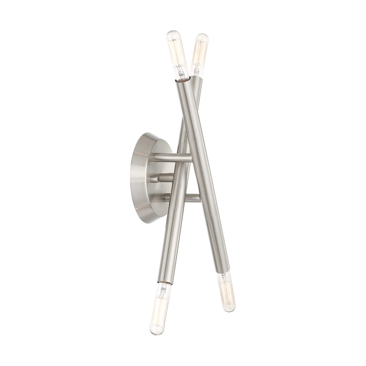 LIVEX LIGHTING Soho Sconce Brushed Nickel 46772-91