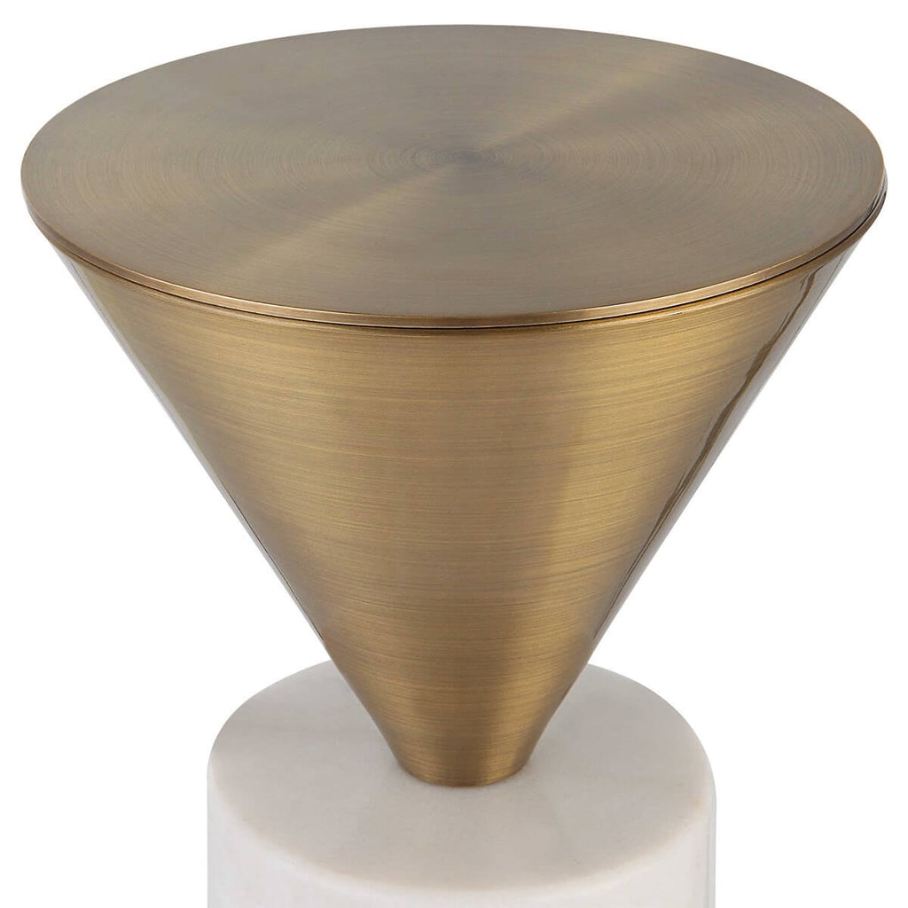 UTTERMOST TOP HAT DRINK TABLE BRASS 25250