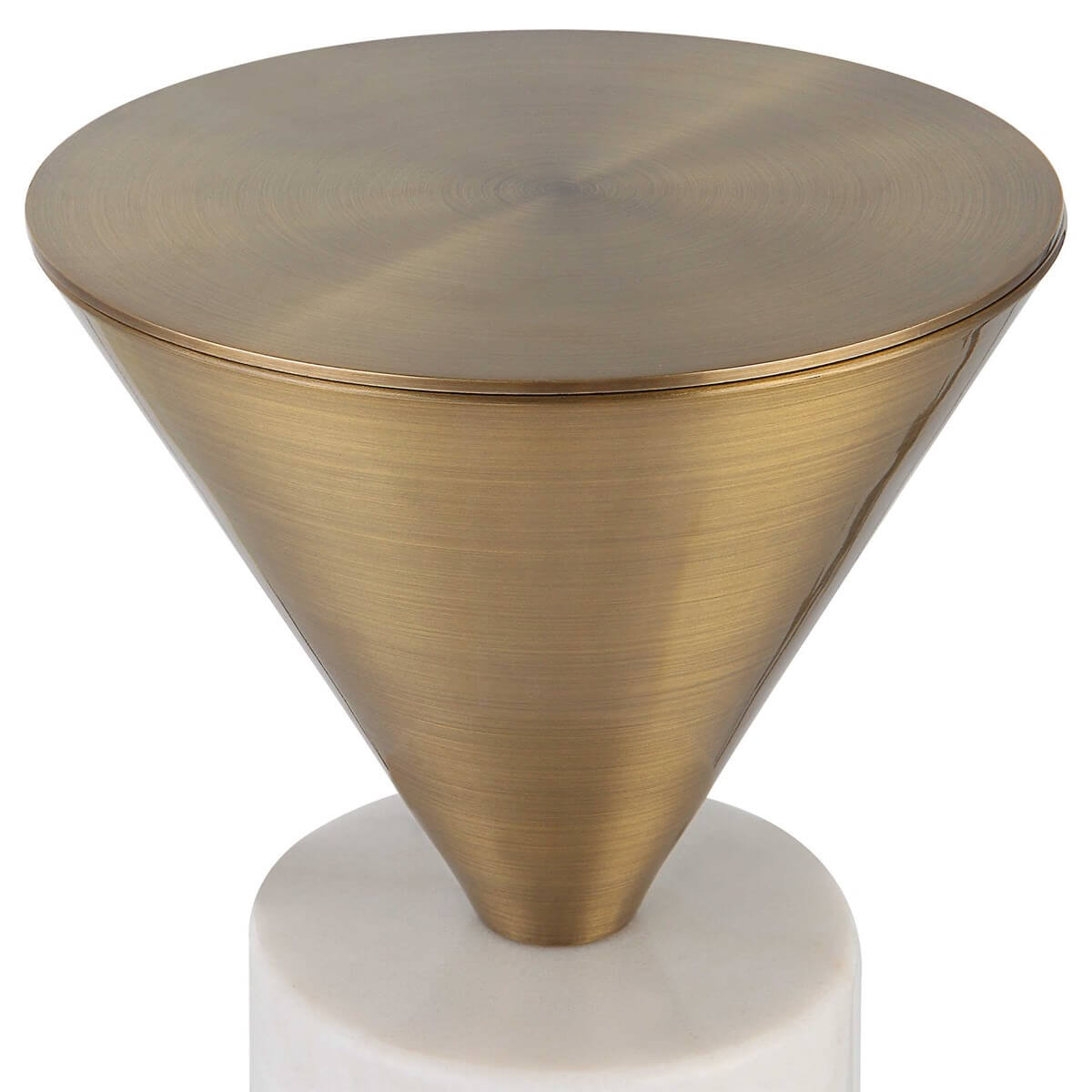 UTTERMOST TOP HAT DRINK TABLE BRASS 25250